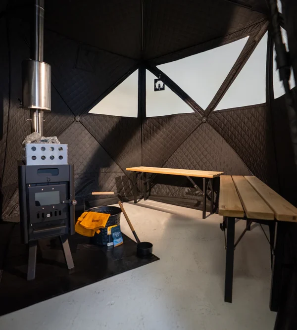 Bastutält Bast Sauna Näver Premium - Bild 3