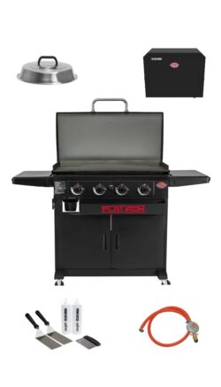 Char-Griller Flat Iron 4-Burner Paket